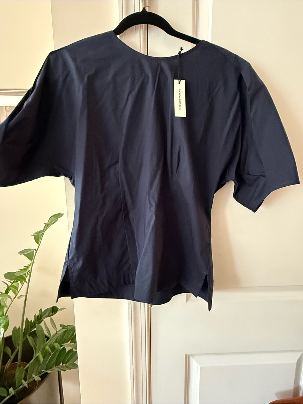 Banana Republic Navy Short Sleeve Top
